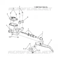 FREIN AVANT BRAKE LEVER AND MASTER CYLINDER