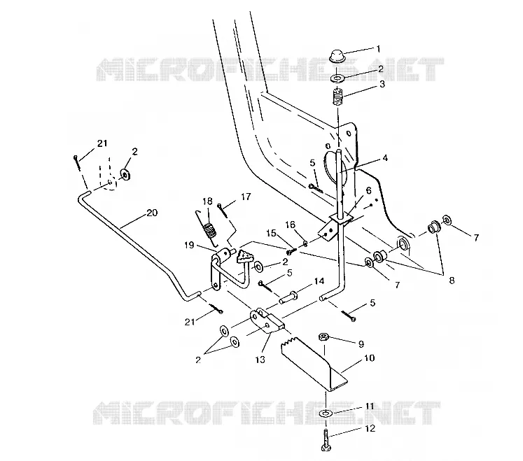 PEDALE ET FREIN DE PARKING ASSEMBLY 6x6 400L, SWEDISH S948740 and  NORWEG (4926812681004A)