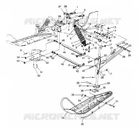 SUSPENSION AVANT AND SKI 500 CARB 0962764 (4931873187A013)