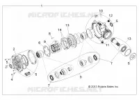 SYSTÈME DE TRANSMISSION, FRONT PONT INTERNALS 1332842