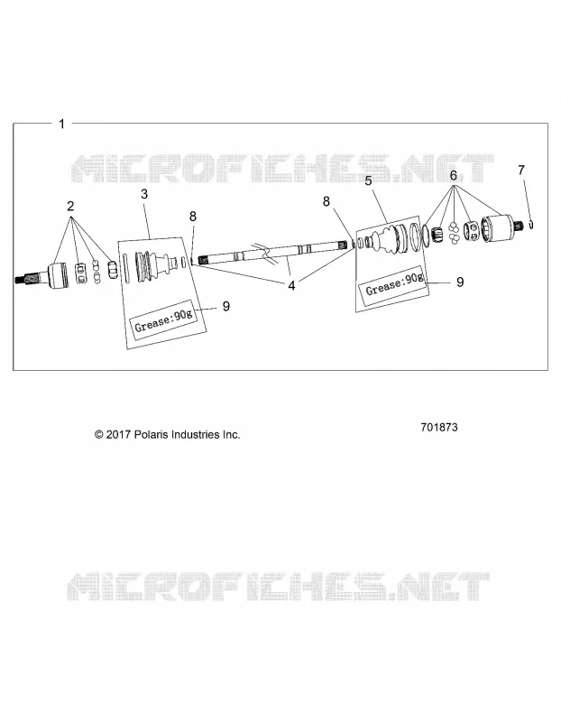SYSTEME DE TRANSMISSION, REAR HALF SHAFT