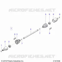 DRIVE TRAIN, TRANSMISSION AVANT SHAFT