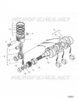 ENGINE, PISTON AND VILEBREQUIN