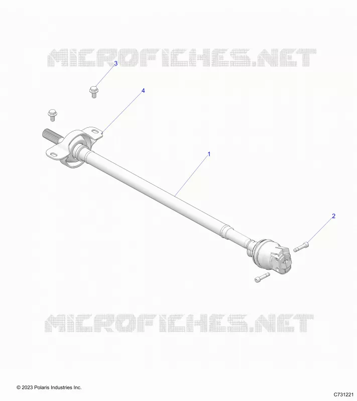 SYSTÃˆME DE TRANSMISSION, FRONT PROP SHAFT