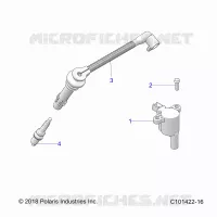 ALLUMAGE COIL, WIRE AND SPARK PLUG