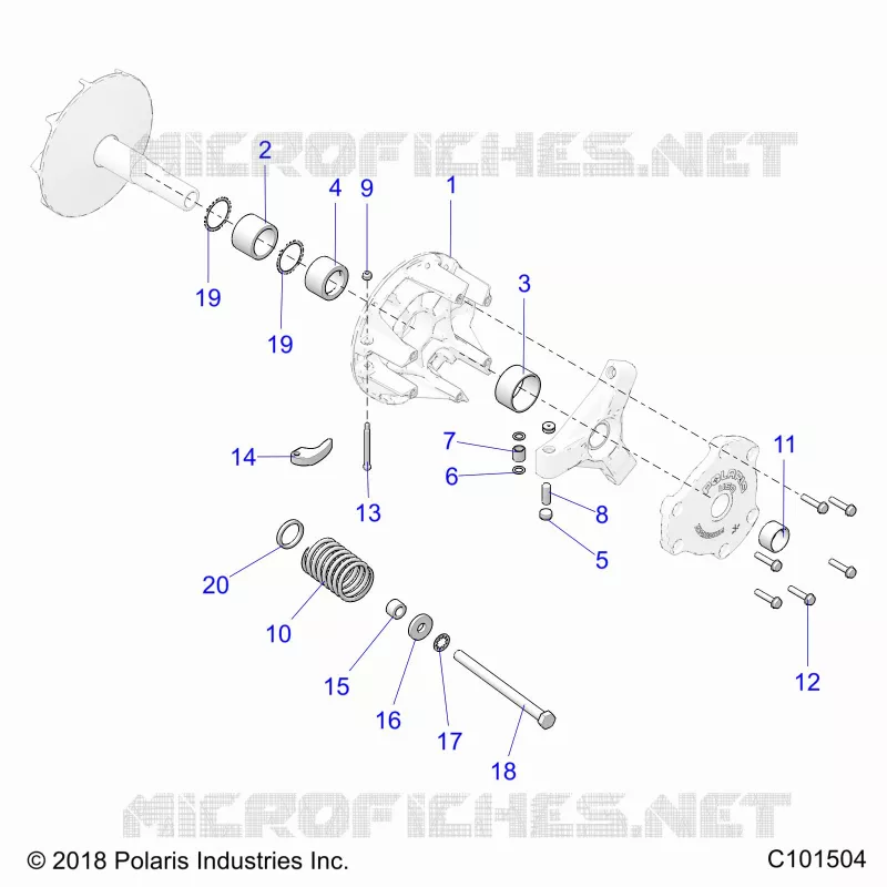 SYSTÃˆME DE TRANSMISSION, PRIMARY CLUTCH