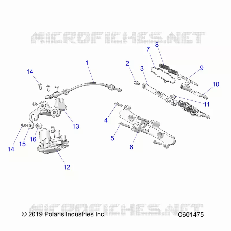 ENGINE, VALVE D'ECHAPPEMENT ASM. AND ACTUATOR -S24TLC8RS/8RE (C601475)