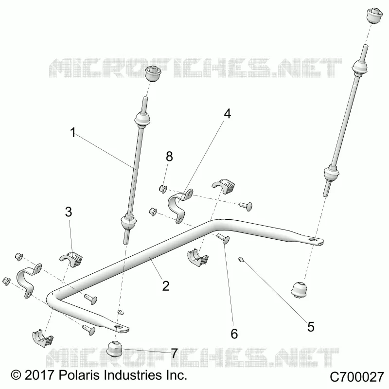 SUSPENSION, REAR BARRE STABILISATRICE