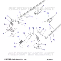 CHASSIS, PROTECTION D'EMBRAYAGE AND FOOTRESTS