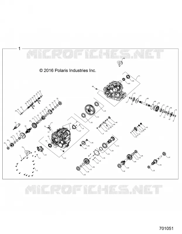 SYSTÈME DE TRANSMISSION, MAIN GEARCASE INTERNALS 1333610