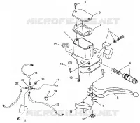 INSTRUMENTS-MAITRE CYLINDRE/FREIN LINE SPORT 400L W98BA38C (4947234723B009)