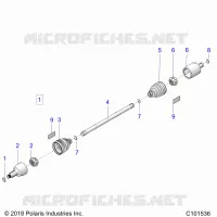 DRIVE TRAIN, TRANSMISSION AVANT SHAFT