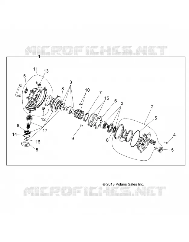 SYSTÈME DE TRANSMISSION, FRONT GEARCASE, AWD, ADC