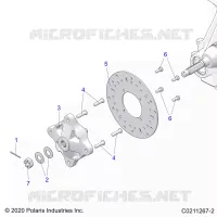 SUSPENSION AVANT HUB AND BRAKE DISC