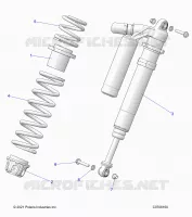 SUSPENSION, AMORTISSEUR AVANT MOUNTING, DELUXE