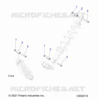 SUSPENSION, SUPPORT AMORTISSEUR , REAR SUSP.