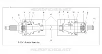 SYSTEME DE TRANSMISSION, FRONT HALF SHAFT