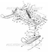 SUSPENSION AVANT AND SKI TRAIL/0930761 AND  TRAIL DELUXE/0930243 (4923222322013A)
