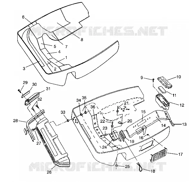 CARROSSERIE AVANT SUPER SPORT E940743 (4927372737004A)