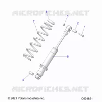 SUSPENSION, AMORTISSEUR ARRIERE TRACK (7045816)