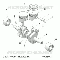 ENGINE, PISTON AND CRANKSHAFT