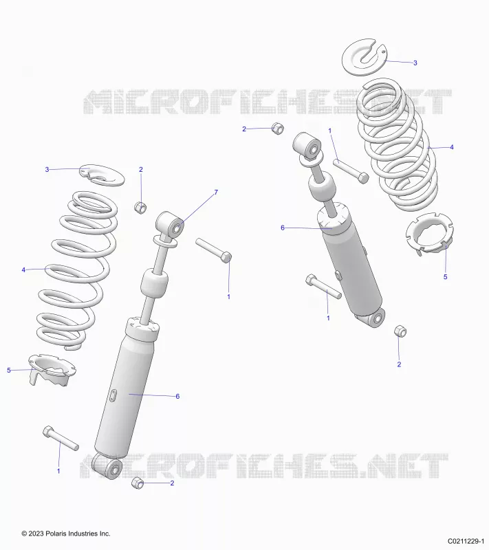 SUSPENSION ARRIERE SHOCK AND MOUNTING