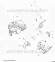 ENGINE, CORPS DE PAPILON AND FUEL RAIL