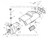 SIEGE ET RESERVOIR 600 XCR 0951676 (4929132913A007)