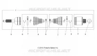 DRIVE TRAIN, TRANSMISSION ARRIERE SHAFT