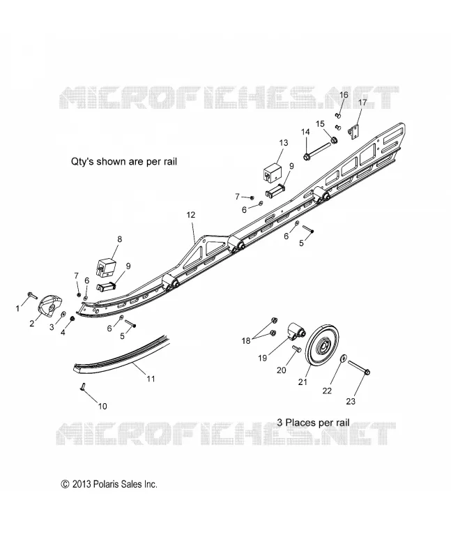 SUSPENSION, RAIL, LH/RH