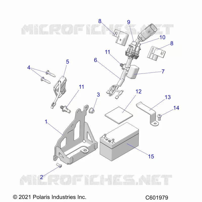 ELECTRICITE, BATTERY, MANUAL START POWER UP COMPONENTS