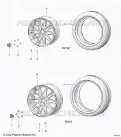 ROUES, FRONT AND REAR (LE MODELS)