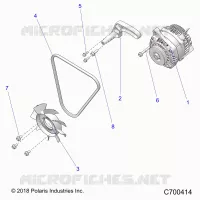 ENGINE, ENGINE, ALTERNATEUR, FAN AND BELT- R21RRED4JA (C700414)