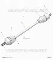 SYSTÃˆME DE TRANSMISSION, FRONT HALF SHAFT