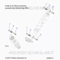 SUSPENSION, SUPPORT AMORTISSEUR , REAR SUSP.