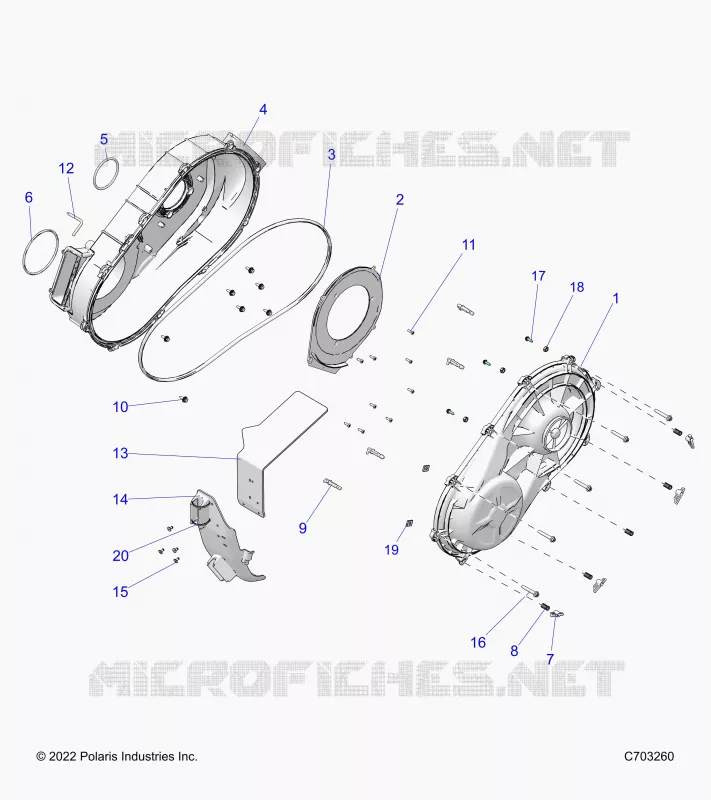 SYSTÃˆME DE TRANSMISSION, CLUTCH COVER, INNER/OUTER