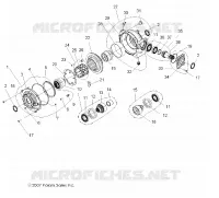 SYSTÈME DE TRANSMISSION, FRONT PONT INTERNAL COMPONENTS