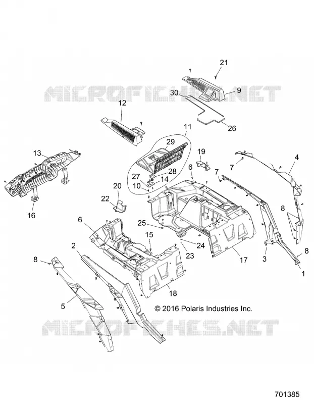 CARROSSERIE ARRIERE RACK AND FENDERS