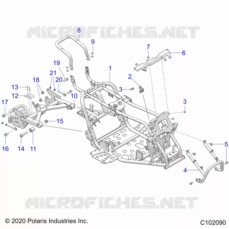 CHASSIS, CADRE ASM AND SWINGARM