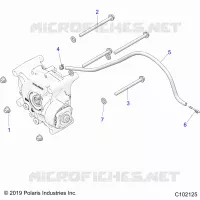 SYSTÃˆME DE TRANSMISSION, GEARCASE MOUNTING, REAR
