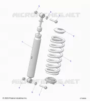 SUSPENSION, AMORTISSEUR AVANT MOUNTING