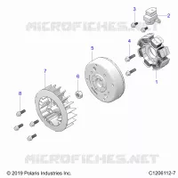 ENGINE, STATOR AND FLYROUE