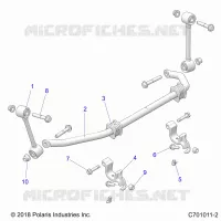 SUSPENSION, REAR, BARRE STABILISATRICE