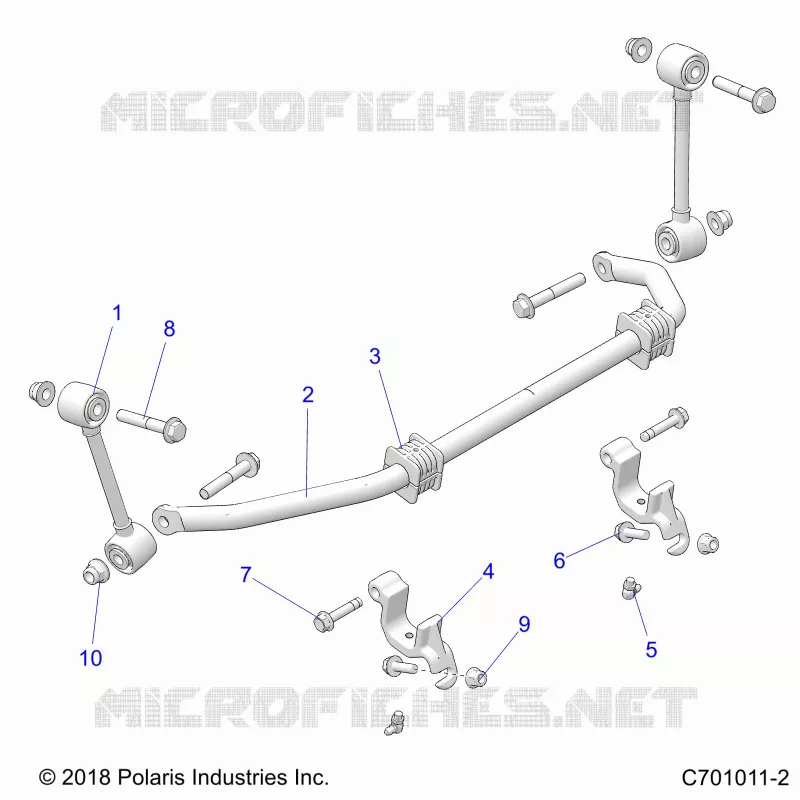 SUSPENSION, REAR, BARRE STABILISATRICE