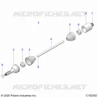 SYSTÃˆME DE TRANSMISSION, REAR DRIVE SHAFT