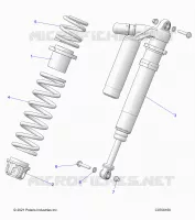 SUSPENSION, AMORTISSEUR AVANT MOUNTING, DELUXE