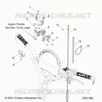 MOTEUR, THROTTLE CONTROL ASM.