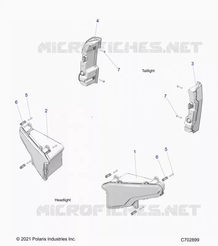 ELECTRICITE, HEADLIGHTS AND TAILLIGHTS