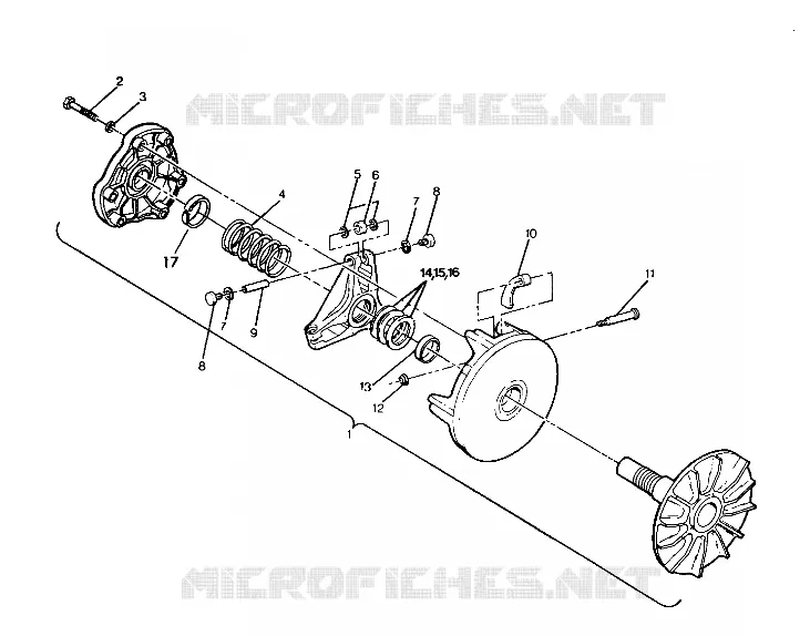 EMBRAYAGE DE TRANSMISSION ASSEMBLY TRAIL BLAZER / W927221 (4922852285023A)