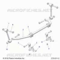 SUSPENSION, FRONT BARRE STABILISATRICE- G21G4D99AW/BW (C701011-2)